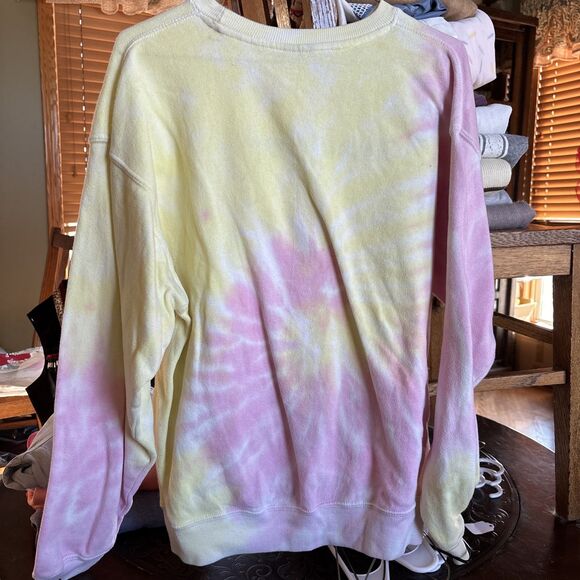 VINTAGE OUTFITTER TRADING WOMENS MEDIUM CREWNECK SWEATSHIRT TYE-DYED LAKE TAHOE - Picture 4 of 6